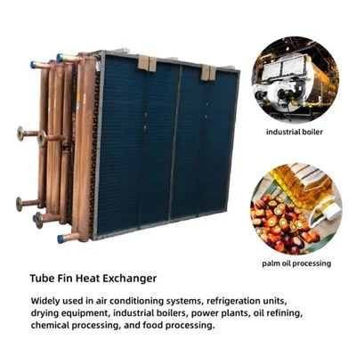 Tube sifir Aluminium Fin Air Cooled Chiller Heat Exchanger Evaporator Coil Condenser Bo Replacement